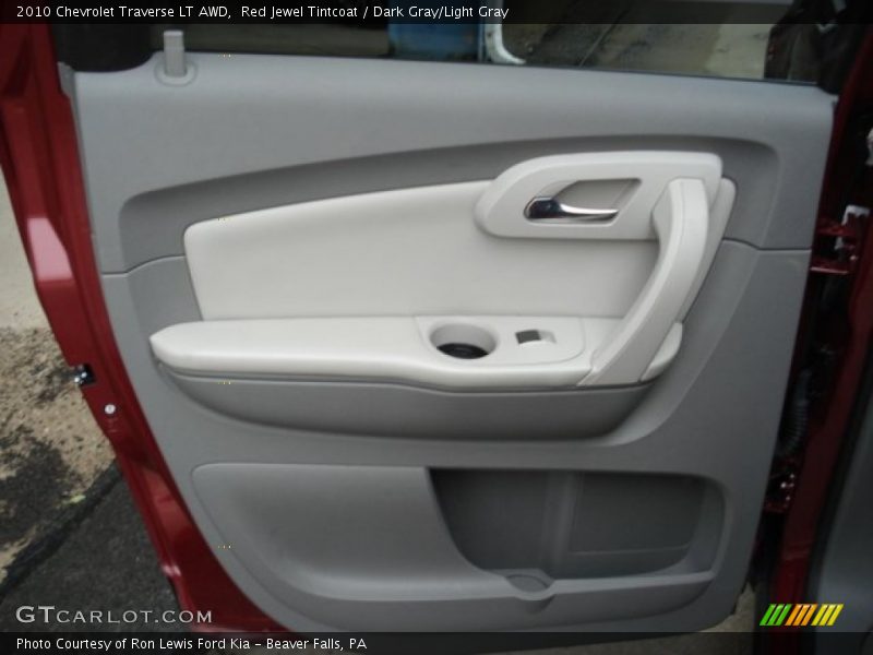 Red Jewel Tintcoat / Dark Gray/Light Gray 2010 Chevrolet Traverse LT AWD