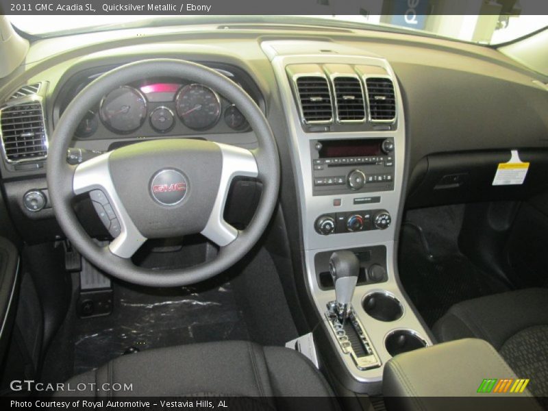 Quicksilver Metallic / Ebony 2011 GMC Acadia SL