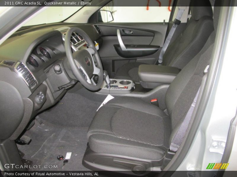 Quicksilver Metallic / Ebony 2011 GMC Acadia SL