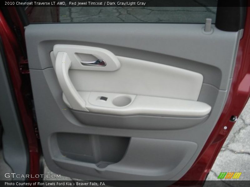Red Jewel Tintcoat / Dark Gray/Light Gray 2010 Chevrolet Traverse LT AWD