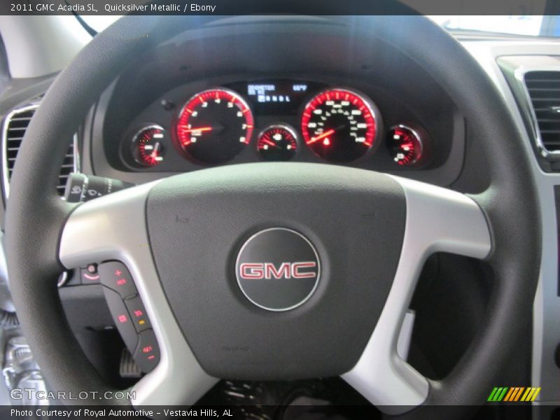 Quicksilver Metallic / Ebony 2011 GMC Acadia SL