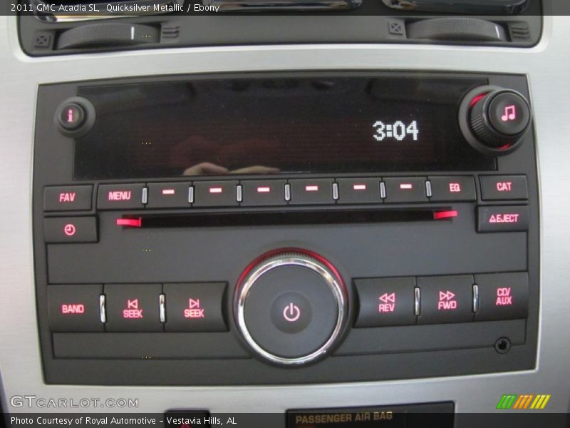 Quicksilver Metallic / Ebony 2011 GMC Acadia SL