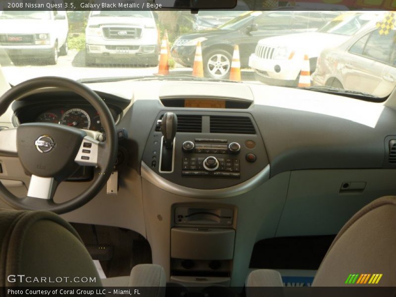 Galaxy Black Metallic / Beige 2008 Nissan Quest 3.5