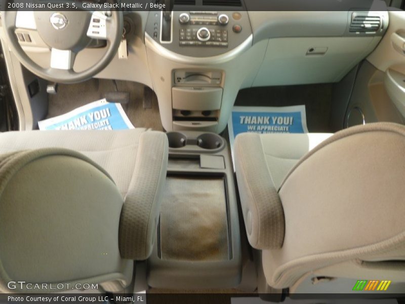Galaxy Black Metallic / Beige 2008 Nissan Quest 3.5