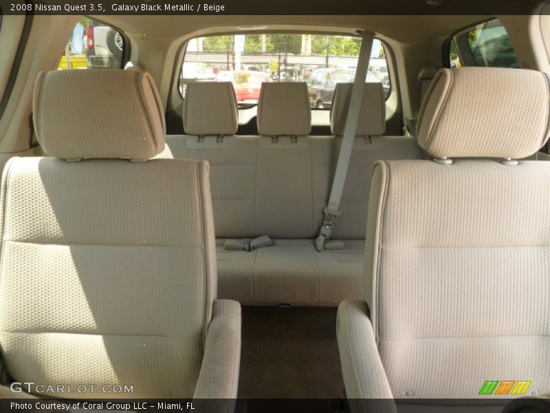 Galaxy Black Metallic / Beige 2008 Nissan Quest 3.5