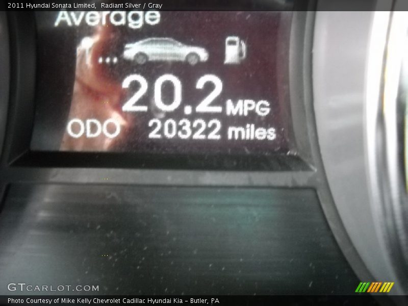 Radiant Silver / Gray 2011 Hyundai Sonata Limited
