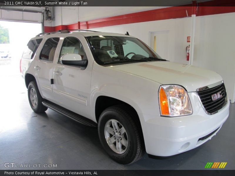 Summit White / Light Tan 2011 GMC Yukon SLT