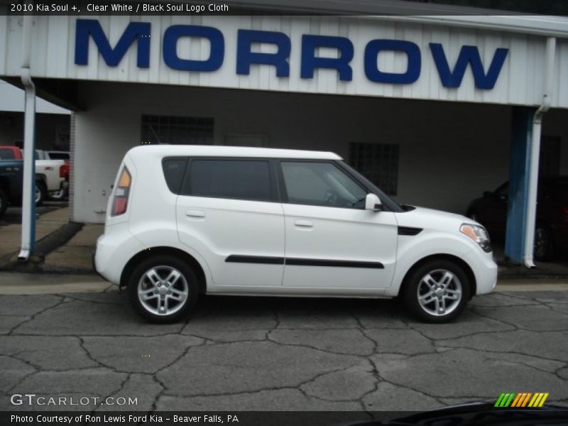 Clear White / Black Soul Logo Cloth 2010 Kia Soul +