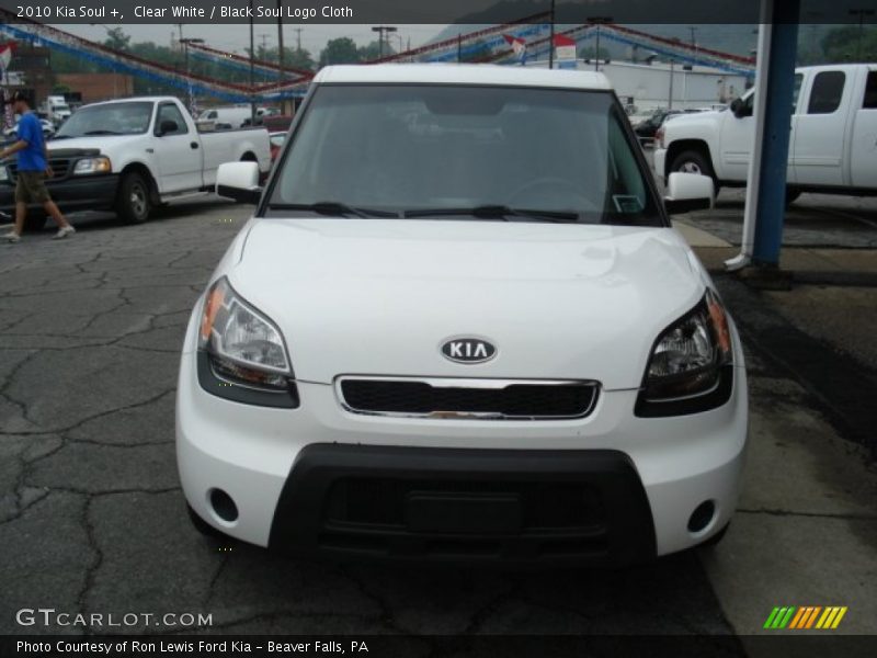 Clear White / Black Soul Logo Cloth 2010 Kia Soul +