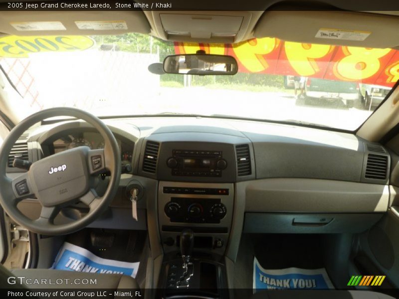 Stone White / Khaki 2005 Jeep Grand Cherokee Laredo