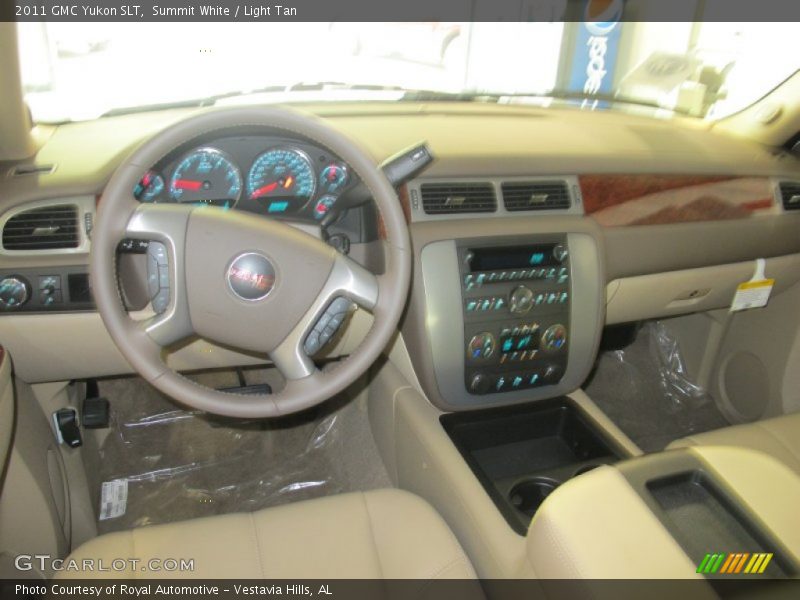 Summit White / Light Tan 2011 GMC Yukon SLT
