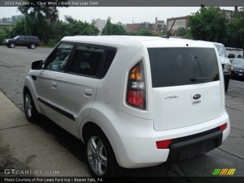 Clear White / Black Soul Logo Cloth 2010 Kia Soul +