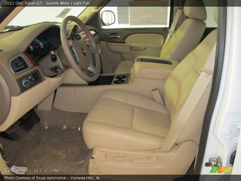 Summit White / Light Tan 2011 GMC Yukon SLT