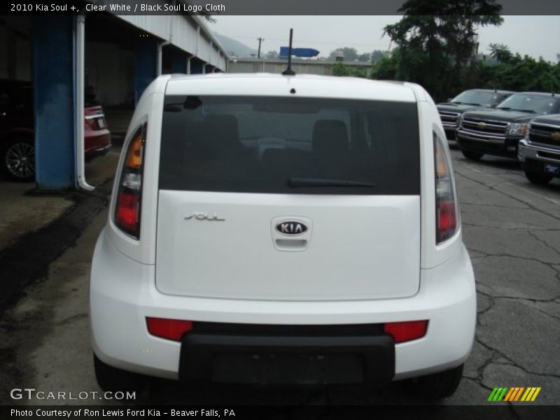 Clear White / Black Soul Logo Cloth 2010 Kia Soul +