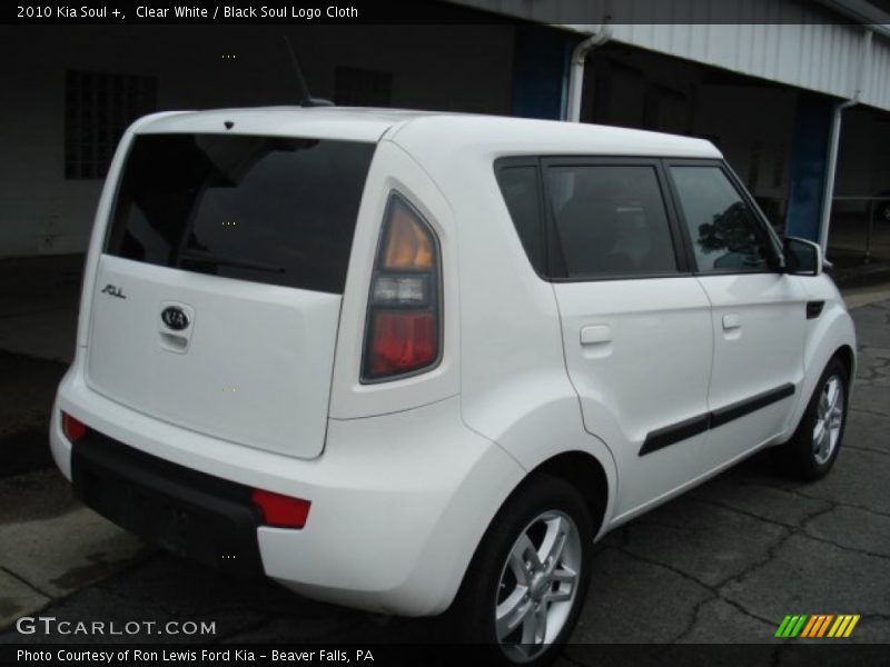 Clear White / Black Soul Logo Cloth 2010 Kia Soul +