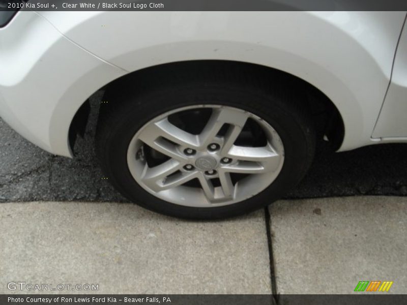 Clear White / Black Soul Logo Cloth 2010 Kia Soul +