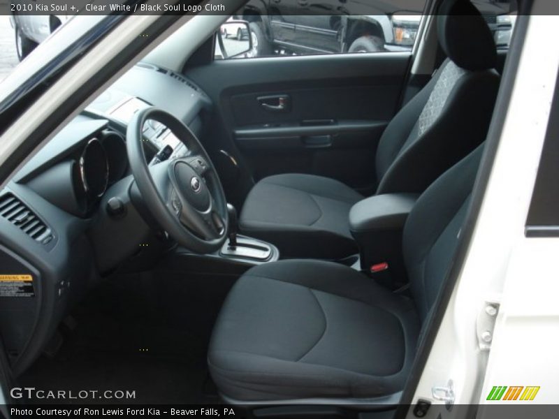 Clear White / Black Soul Logo Cloth 2010 Kia Soul +