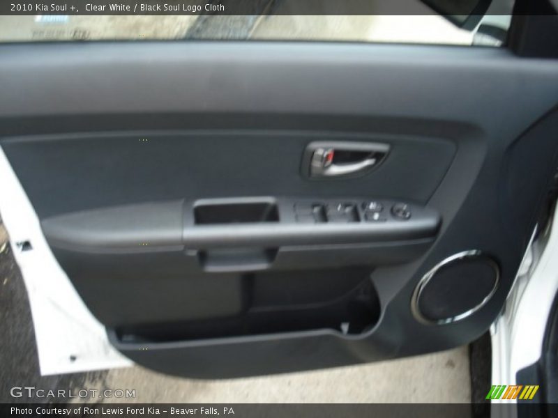 Clear White / Black Soul Logo Cloth 2010 Kia Soul +