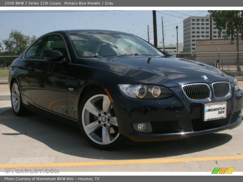 Monaco Blue Metallic / Gray 2008 BMW 3 Series 328i Coupe