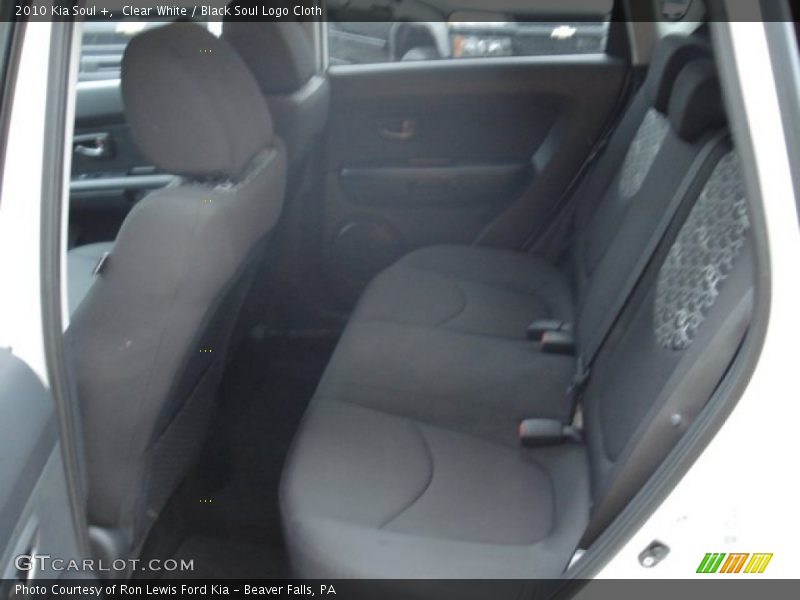 Clear White / Black Soul Logo Cloth 2010 Kia Soul +