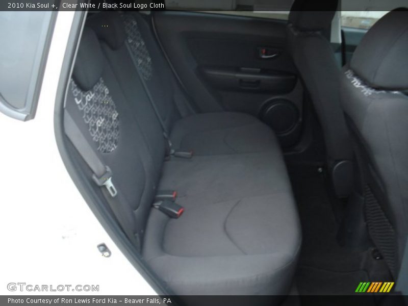 Clear White / Black Soul Logo Cloth 2010 Kia Soul +