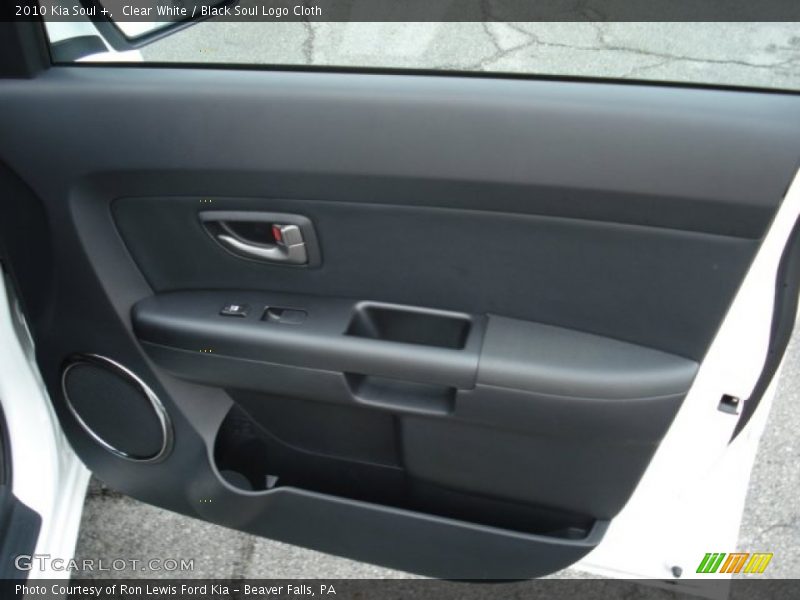Clear White / Black Soul Logo Cloth 2010 Kia Soul +