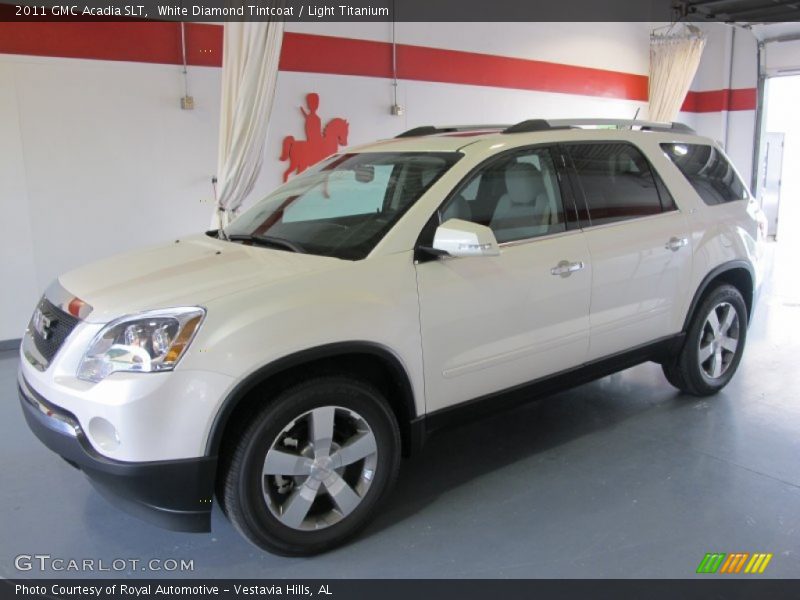 White Diamond Tintcoat / Light Titanium 2011 GMC Acadia SLT