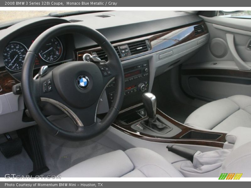 Monaco Blue Metallic / Gray 2008 BMW 3 Series 328i Coupe