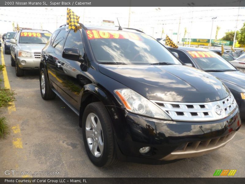 Super Black / Cabernet 2003 Nissan Murano SL