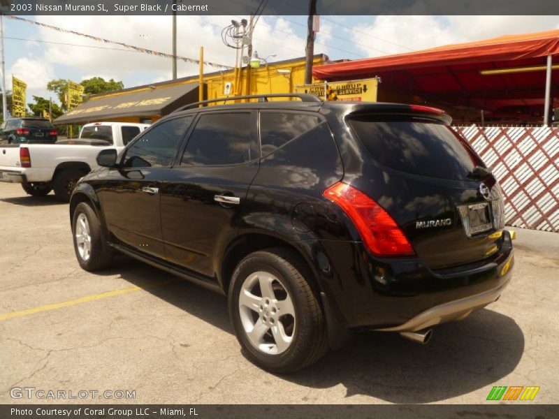 Super Black / Cabernet 2003 Nissan Murano SL