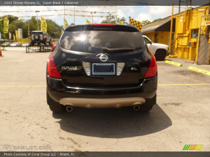 Super Black / Cabernet 2003 Nissan Murano SL