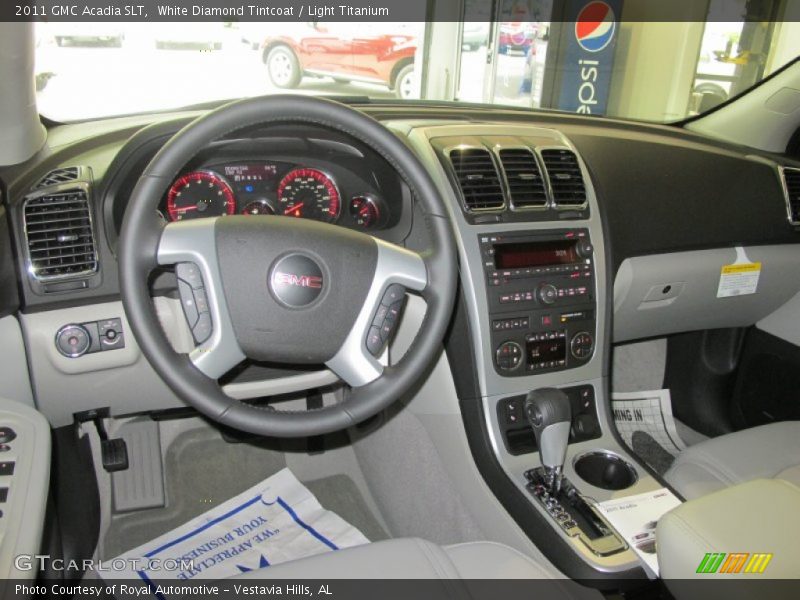 White Diamond Tintcoat / Light Titanium 2011 GMC Acadia SLT