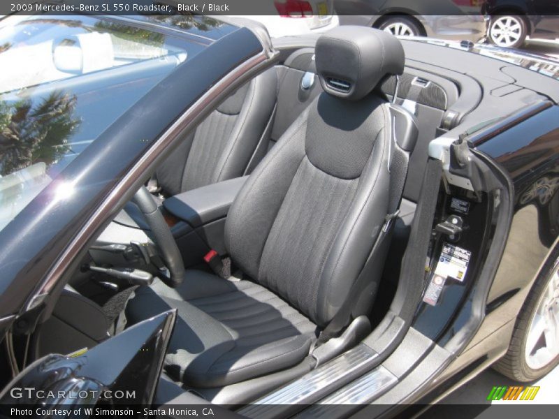 Black / Black 2009 Mercedes-Benz SL 550 Roadster