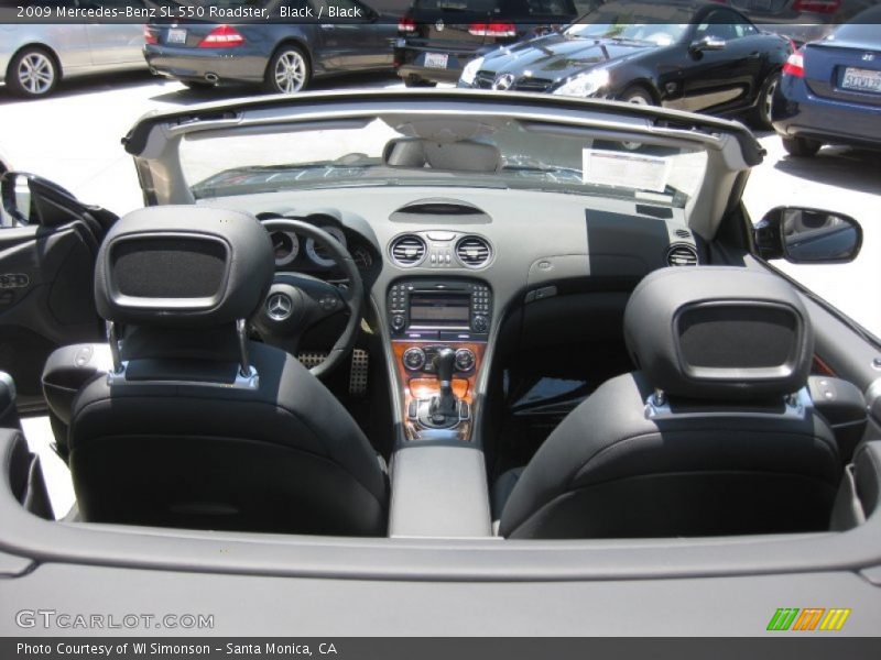 Black / Black 2009 Mercedes-Benz SL 550 Roadster