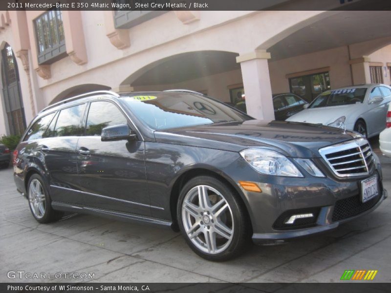 Steel Grey Metallic / Black 2011 Mercedes-Benz E 350 4Matic Wagon