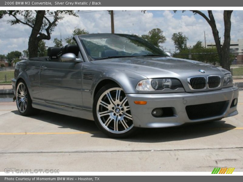 Silver Grey Metallic / Black 2006 BMW M3 Convertible