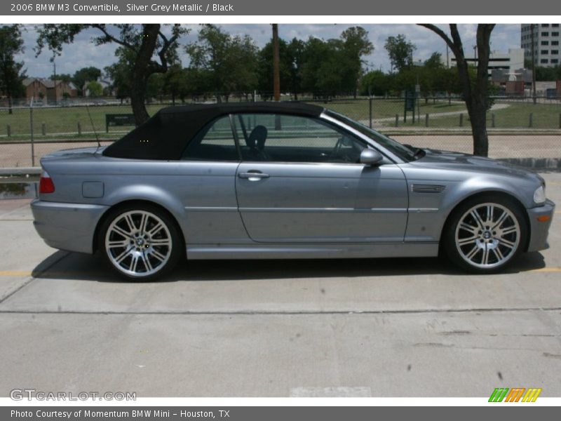 Silver Grey Metallic / Black 2006 BMW M3 Convertible