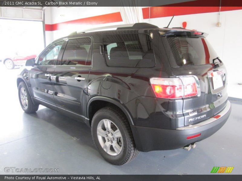 Carbon Black Metallic / Ebony 2011 GMC Acadia SL