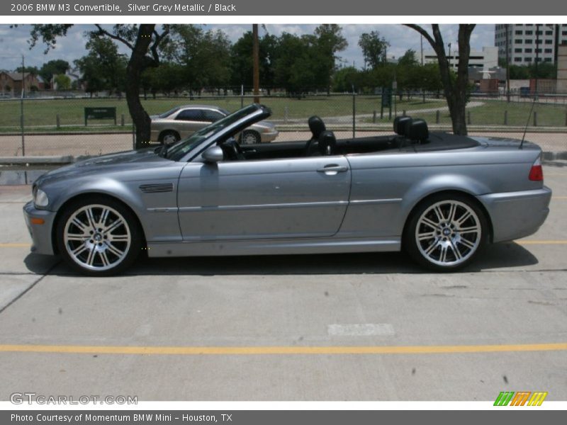 Silver Grey Metallic / Black 2006 BMW M3 Convertible
