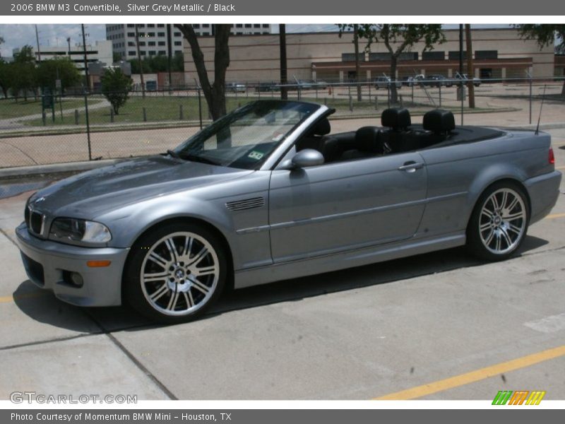 Silver Grey Metallic / Black 2006 BMW M3 Convertible