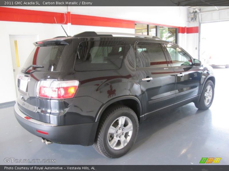 Carbon Black Metallic / Ebony 2011 GMC Acadia SL