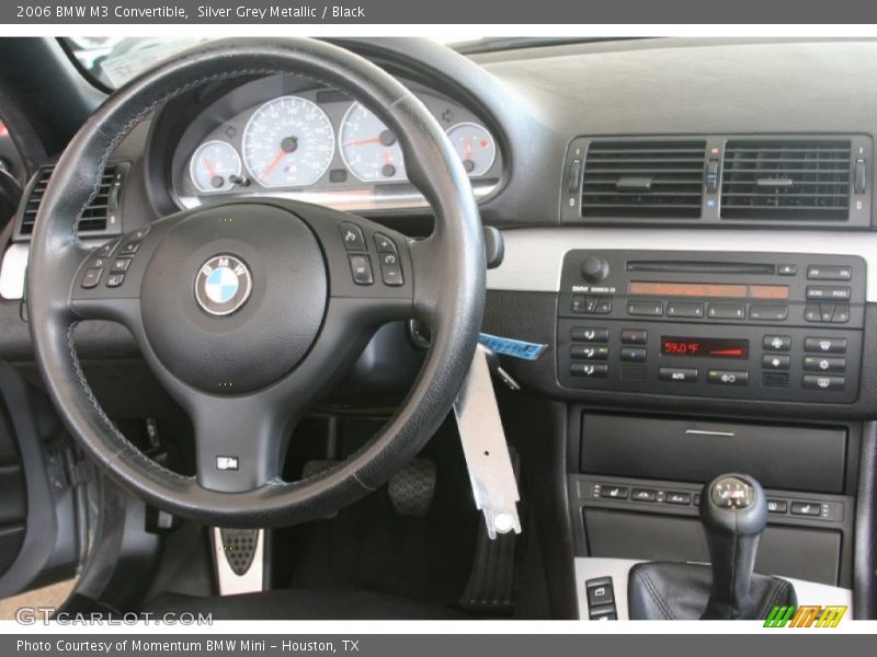 Silver Grey Metallic / Black 2006 BMW M3 Convertible