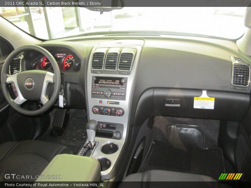 Carbon Black Metallic / Ebony 2011 GMC Acadia SL