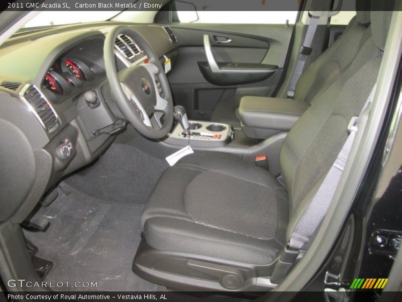 Carbon Black Metallic / Ebony 2011 GMC Acadia SL