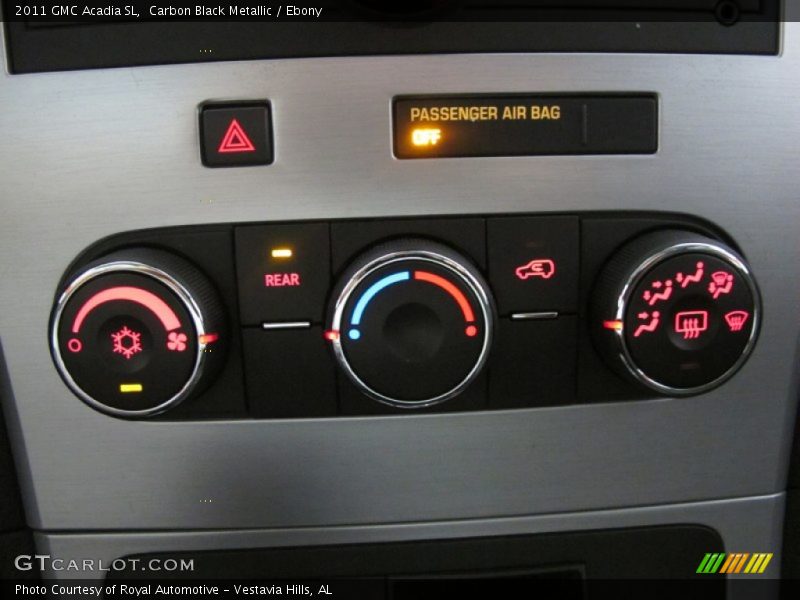 Carbon Black Metallic / Ebony 2011 GMC Acadia SL