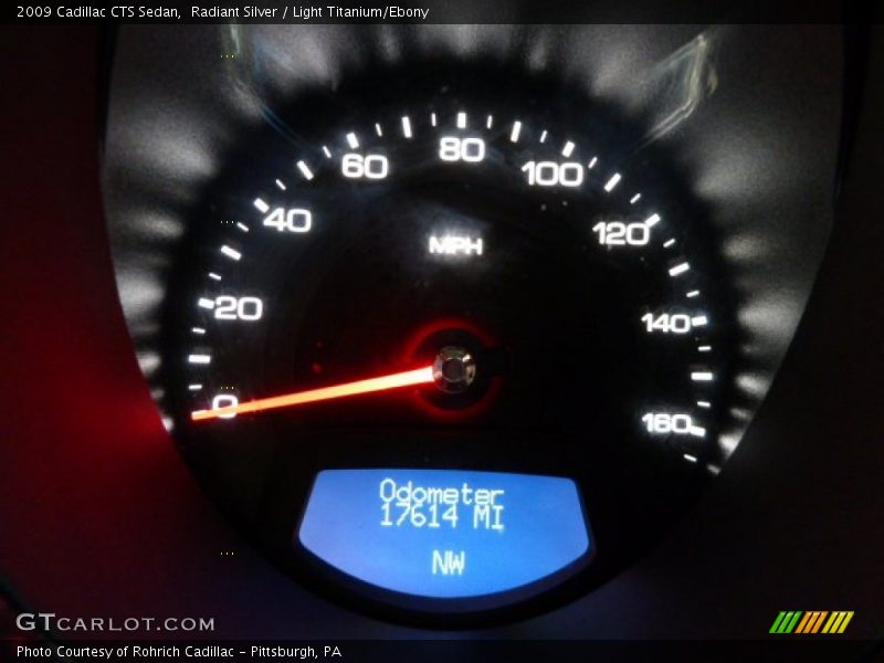 Radiant Silver / Light Titanium/Ebony 2009 Cadillac CTS Sedan