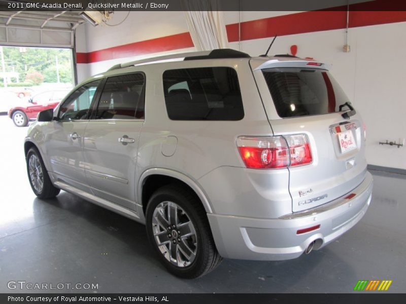 Quicksilver Metallic / Ebony 2011 GMC Acadia Denali