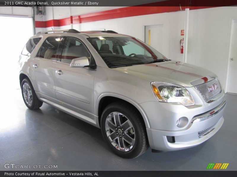 Quicksilver Metallic / Ebony 2011 GMC Acadia Denali