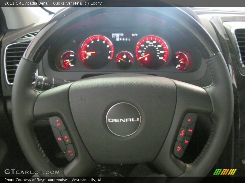 Quicksilver Metallic / Ebony 2011 GMC Acadia Denali
