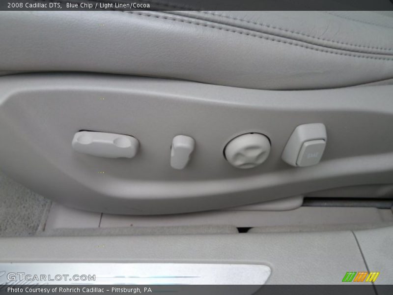 Blue Chip / Light Linen/Cocoa 2008 Cadillac DTS